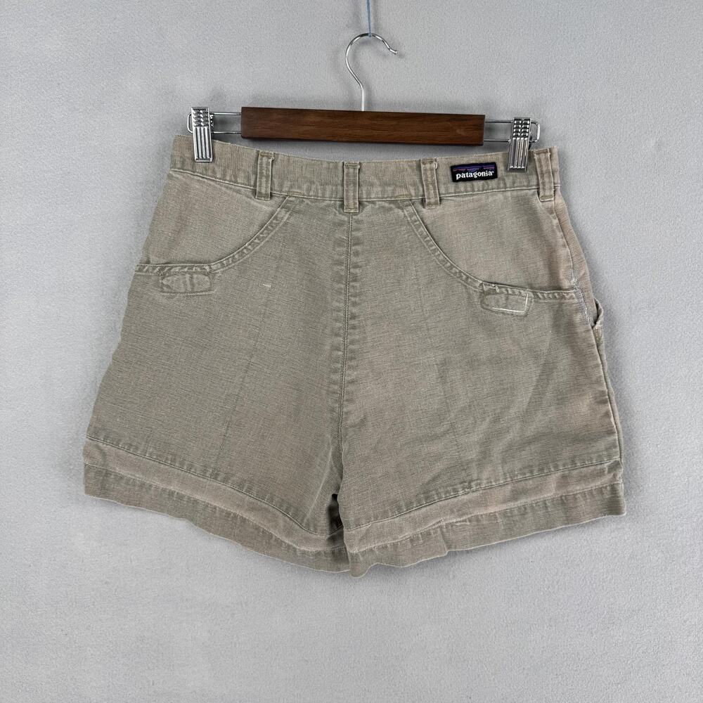 Vintage Patagonia Stand Up Shorts Mens 30 Beige Organic Cotton Canvas Chino 4.5"